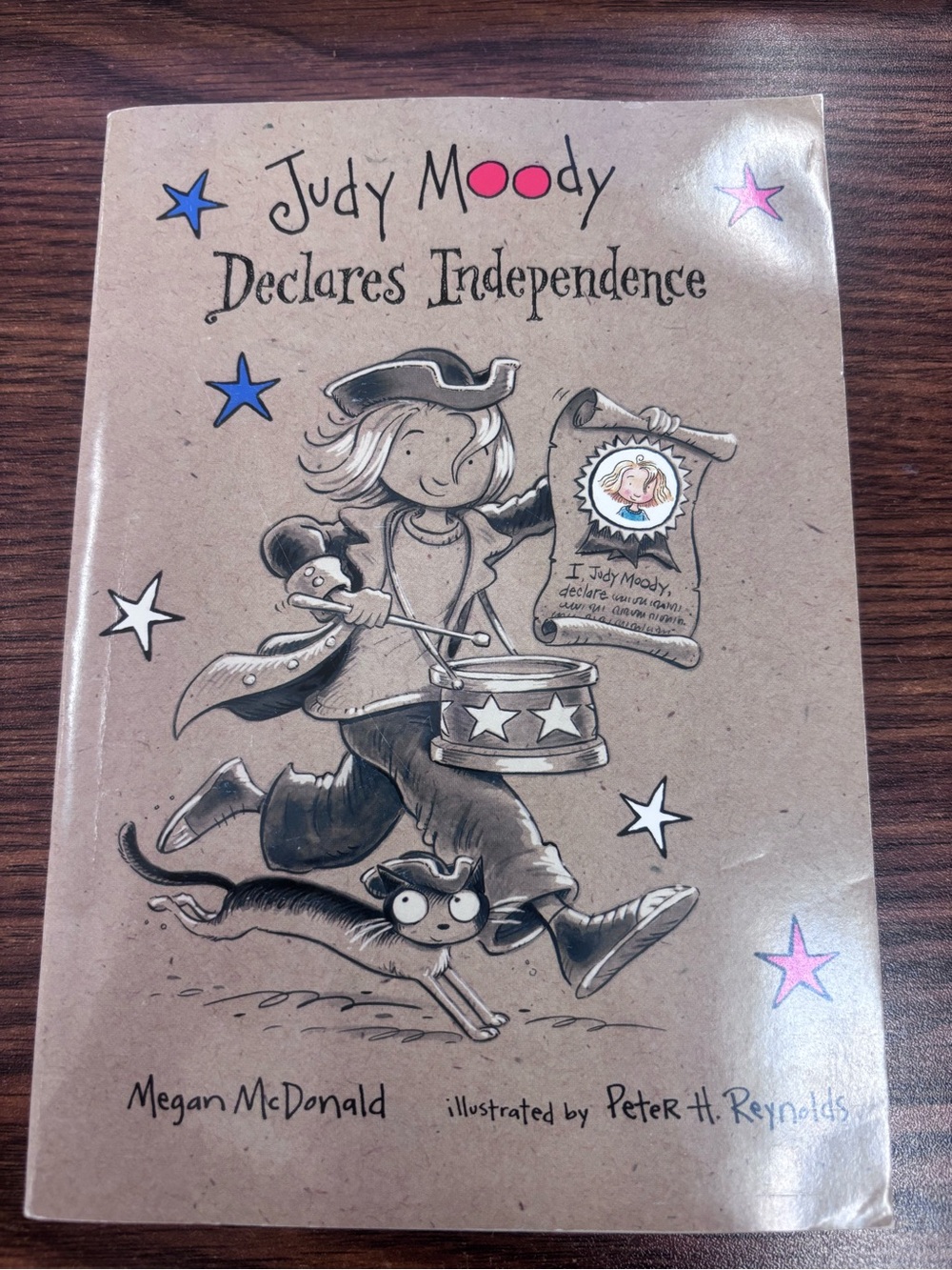 Judy Moody Declares Independence Kids Book - Brown Cover